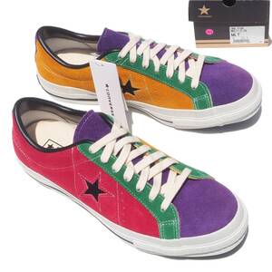 デッド!! 未使用!! US 8 / 26.5cm 日本製 converse ONE STAR MULTI-C OX MLT 廃盤カラー ワンスター