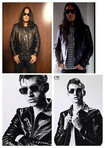 野口強着★13ss サンローランパリ カフェレーサーシングル レザー ライダース ジャケット 44 saint laurent Paris