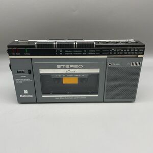 A4022【コンパクト】通電のみ確認 National／ナショナル ポータブル ラジカセ RX-2700