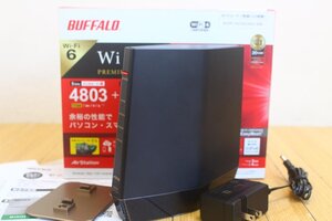 ★BUFFALOバッファロー Wi-Fi6対応ルータープレミアムモデル WSR-5400AX6S-MB★4803+573Mbps