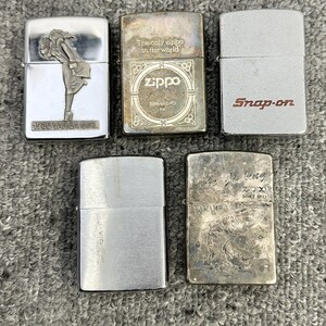 H045 まとめ ▲ Zippo ジッポー オイルライター 5点セット ヤマメ ウィンディ スナップオン 他 喫煙具 4点火花あり