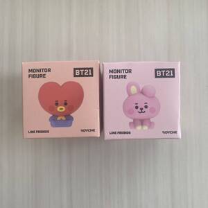 新品 BTS BT21 モニターフィギュア TATA COOKY ２個セット V テテ グク 送料無料 マスコット LINEフレンズ 公式 レア 防弾少年団