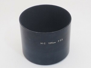 MINOLTA メタルレンズフード MC 135mm F3.5 用 径52mm 小文字ロゴ ミノルタ 管12562