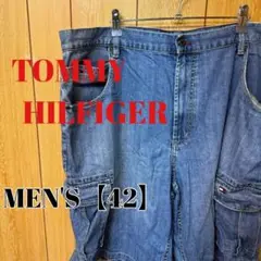 TO11　TOMMY HILFIGER　デニムハーフパンツ【メンズ42】ブルー