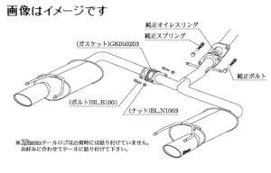 自動車関連業者直送限定 柿本 マフラー KRnoble Ellisse ジョンキル レクサス IS 250 GSE20 4GR-FSE 2WD 6AT リアピース (L51301D)