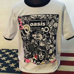 オアシス　oasis L リンガー　バンドTシャツ　..