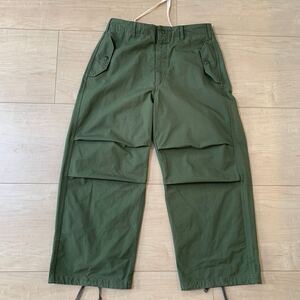 ENGINEERED GARMENTS / エンジニアドガーメンツ Over PantオーバーパンツRipstopリップストップ ミリタリーパンツ サイズS オリーブ 美品