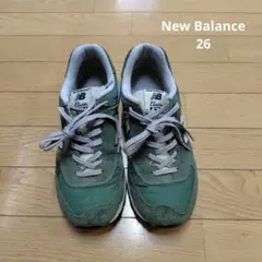 New Balance クラシックスニーカー 26cm緑