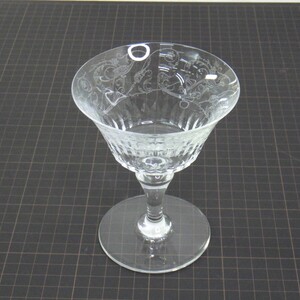 ひび有 Baccarat/バカラ 「パルメ シャンパングラス」/高さ 約13cm/ブランド洋食器/フランス/クリスタルガラス/コップ インテリアなどに 60