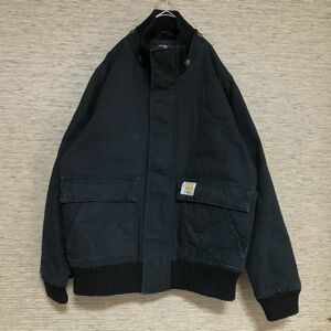 カーハート レンジャージャケット　エンブレムタグ　アウター　ブルゾン　＠５ｗ　一点もの　古着 入手困難　carhartt ワンポイントロゴ