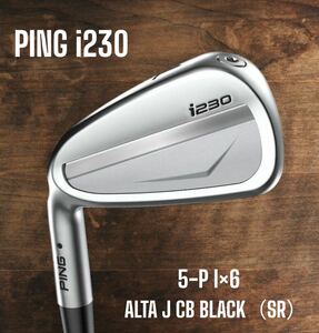 PING ピン i230 アイアン 5-P 6本セット ALTA J CB BLACK SR 左打ち レフティ