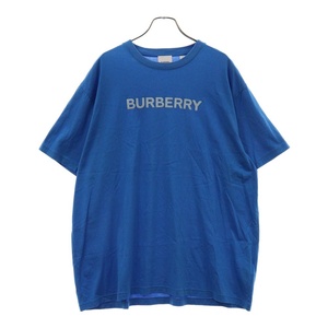 BURBERRY バーバリー HARRISTON フロントロゴ クルーネック半袖Tシャツカットソー ブルー 8065395