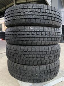 9.5分山位 ダンロップ 155/65R14 WM01スタッドレス 4本 2019年製 冬タイヤ DUNLOP ウィンターマックス N-BOX タント カスタム (PW6K075M)