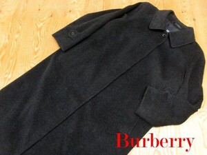 ★バーバリー Burberry★レディース アンゴラ混 ステンカラーウールコート チャコールグレー★R70112006B