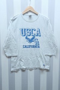 2-6842A/RUSSELL ATHLETIC USCA 7分袖Tシャツ ラッセルアスレチック 送料200円 