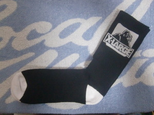 【未使用・４足組の単品1足売り】★XLARGE CLASSIC OG MENS SOCK 4PK One Pair/エクストララージ クラッシク ソックス 25-27㎝ 黒★