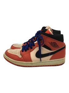 NIKE◆AIR JORDAN 1 MID SE/エアジョーダン1ミッドSE/オレンジ/852542-800/25.5cm