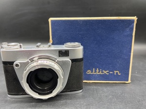 L200〔ジャンク品〕フィルムカメラ　Altissa altix-n アルティックス　ボディ　MADE IN GERMANY 元箱・説明書あり