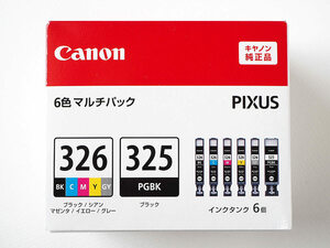 取付期限間近 新品 Canon キヤノン純正品 インクカートリッジ 6色マルチパック BCI-326+325/6MP