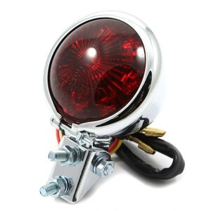 【アールプロ】在庫処分セール　汎用　ベーツタイプ テールランプ 12V LED クローム (62-21519)