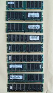 168pin DIMM メモリ 128MB メーカー不揃い　9枚セット