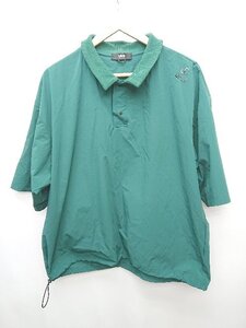 ◇ Uiscel ユイセル ナイロン 半袖 Tシャツ カットソー サイズOne グリーン メンズ P