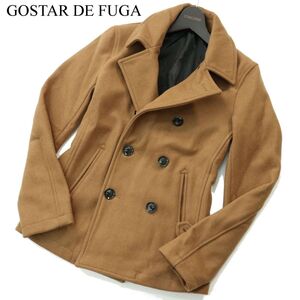 GOSTAR DE FUGA ゴスタール ジ フーガ 秋冬 メルトン ウール★ スリム Pコート Sz.44　メンズ　A3T13055_B#N