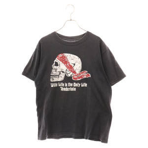 TENDERLOIN テンダーロイン 10SS T-TEE B.S バンダナ スカル プリント 半袖Tシャツ カットソー ブラック