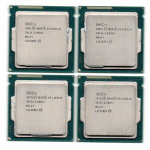 Intel ★ XEON　E3-1265LV3　SR15A　4個セット ★ 2.50GHz (3.70GHz)／8MB／5GT/s　４コア ☆ ソケットFCLGA1150 ☆