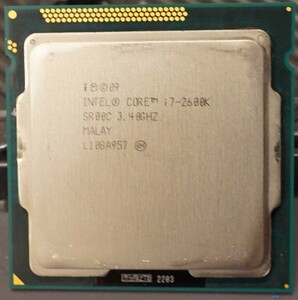 【動作確認済】Intel Core i7 2600K LGA1155 本体のみ②