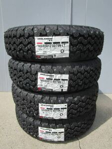 全国送料込み■ヨコハマジオランダーKT■145/80R12LT 80/78N■新品2024年製■軽トラ軽バンエブリイキャリイハイゼットバモスNバン