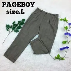 PAGEBOY ページボーイ チェック クロップドパンツ