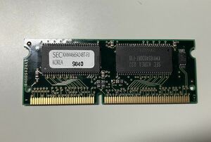 Samsung Kmm466s424bt-f0 (32mb SDRAM Pc66s 66mhz so DIMM) 動作未確認