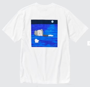 UNIQLO(ユニクロ) - MEN カウズ グラフィックT UT 半袖 Tシャツ XXLサイズ 白色 KAWS 浮かぶ コンパニオン (タグ付き 未使用品 完売品)