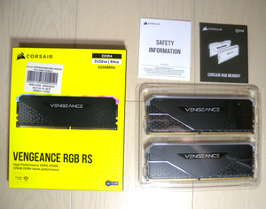 DDR4-3200(PC4-25600) 32GBx2(64GB) コルセア RGBメモリー 動作確認済