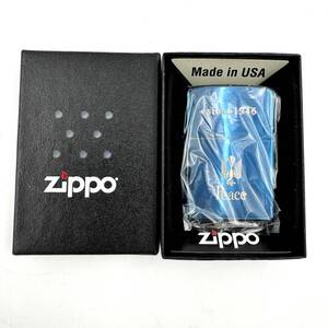 ＃3624 ZIPPO ジッポ ライター Peace since1946 ブルーカラー オイルライター 喫煙 たばこ タバコ 着火