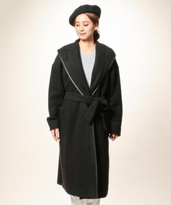 新品 ￥16092 組曲 anyFAM 軽い！ 軽量 あったか スライバー 起毛 コート カーディガン 女性用 レディース ブラック 黒色 エニファム M 2