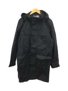 EDDIE BAUER◆ナイロンコート/S/ナイロン/BLK/無地