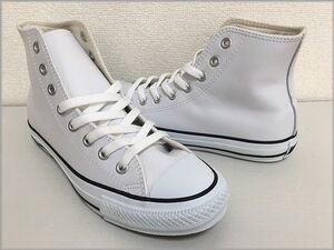 コンバース CONVERSE オールスター LEA ALL STAR HI レザー ホワイト サイズ25.0 [O]