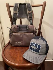 未使用？　ORVIS チェストバッグ　即決はキャップ(使用品)のオマケ付き