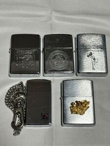 【当時物】 ZIPPO まとめ 5点セット 未使用複数有 グアム限定モデル Disney仕様 ヴィンテージ 火花有 オイルライター ジッポ