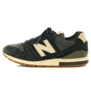 ニューバランス NEW BALANCE MRL996PA ローカットスニーカー シューズ ロゴ スエード 切替 US6 24cm 黒 ブラック /BB レディース