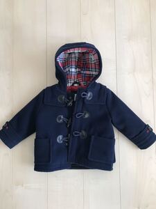 babyGap ベビー ギャップ メルトン ダッフル コート ネイビー チェック 水牛 レザー ウール キッズ BREEZE アクティブウェア デニム ダウン