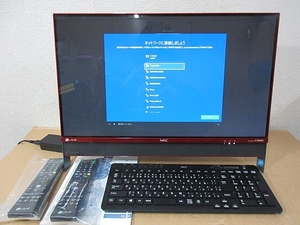 S6311 ジャンク NEC LAVIE PC-DA370EAR-E3 モニタ一体型 デスクトップパソコン リモコン/取説等付 動作未確認 現状渡し