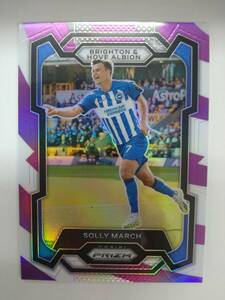 値下げ PANINI 2023-24 PRIZM PREMIER LEAGUE No.95 SOLLY MARCH PURPLE & WHITE PARALLEL 86/92 特価即決 ソリーマーチ