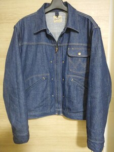 ★★ 試着のみ 新品同様品 洗濯済 Wrangler ラングラー デニム ジャケット 11MJZ WM9158 1958モデル サイズ 42 検 111MJ 101J ★★