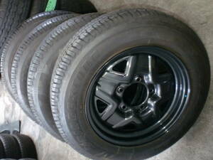 ジムニー　JB64W　JB23W　16×5.5　PCD139.7　+22★バリ溝タイヤ　175/80R16　ブリヂストン　DUELER　4本