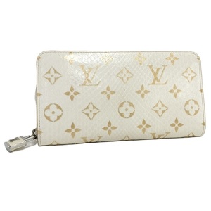 LOUIS VUITTON ラウンドファスナー長財布 ジッピーウォレット モノグラム エキゾチック パイソン N97773 [mo]