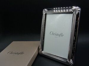 ■美品■ Chistofle クリストフル フォトフレーム 写真立て インテリア オブジェ シルバー系 DG7849