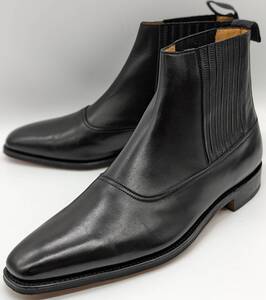 【極美】ジョンロブ サイドゴアブーツ ワットン サイズ8.5E【送料無料】JOHN LOBB WATTON ラスト8000B プレーントゥ チェルシーブーツ